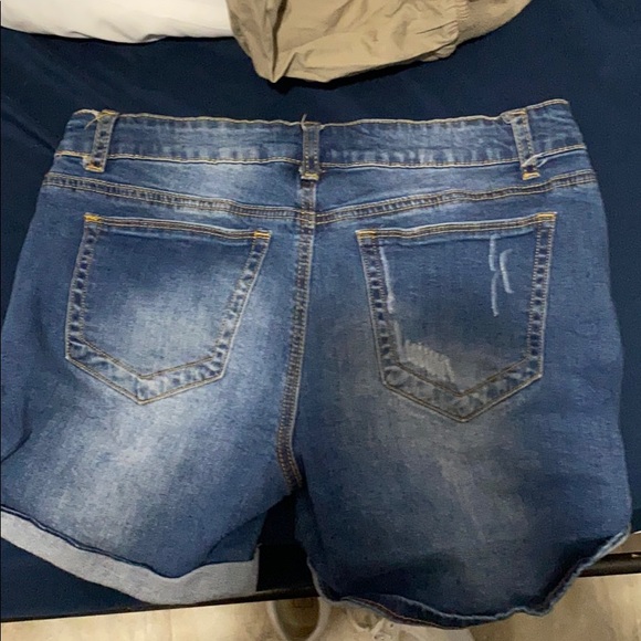 Ripped Jean Shorts - Picture 2 of 3